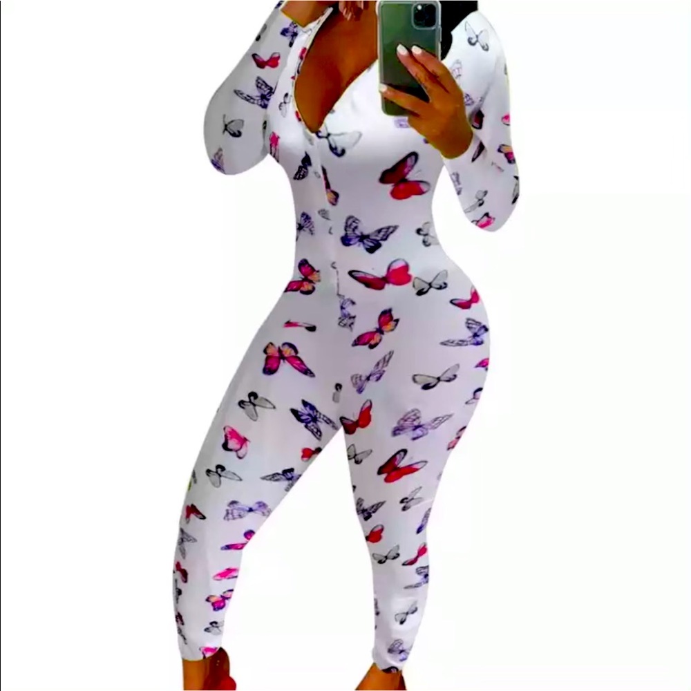 Women's full-body butterfly onesie  pajamas